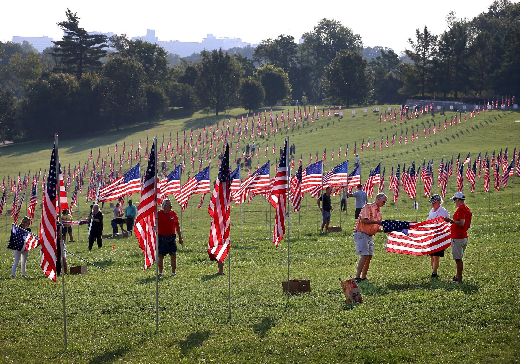 Flags of Valor comes down on Art Hill after 9/11 anniversary